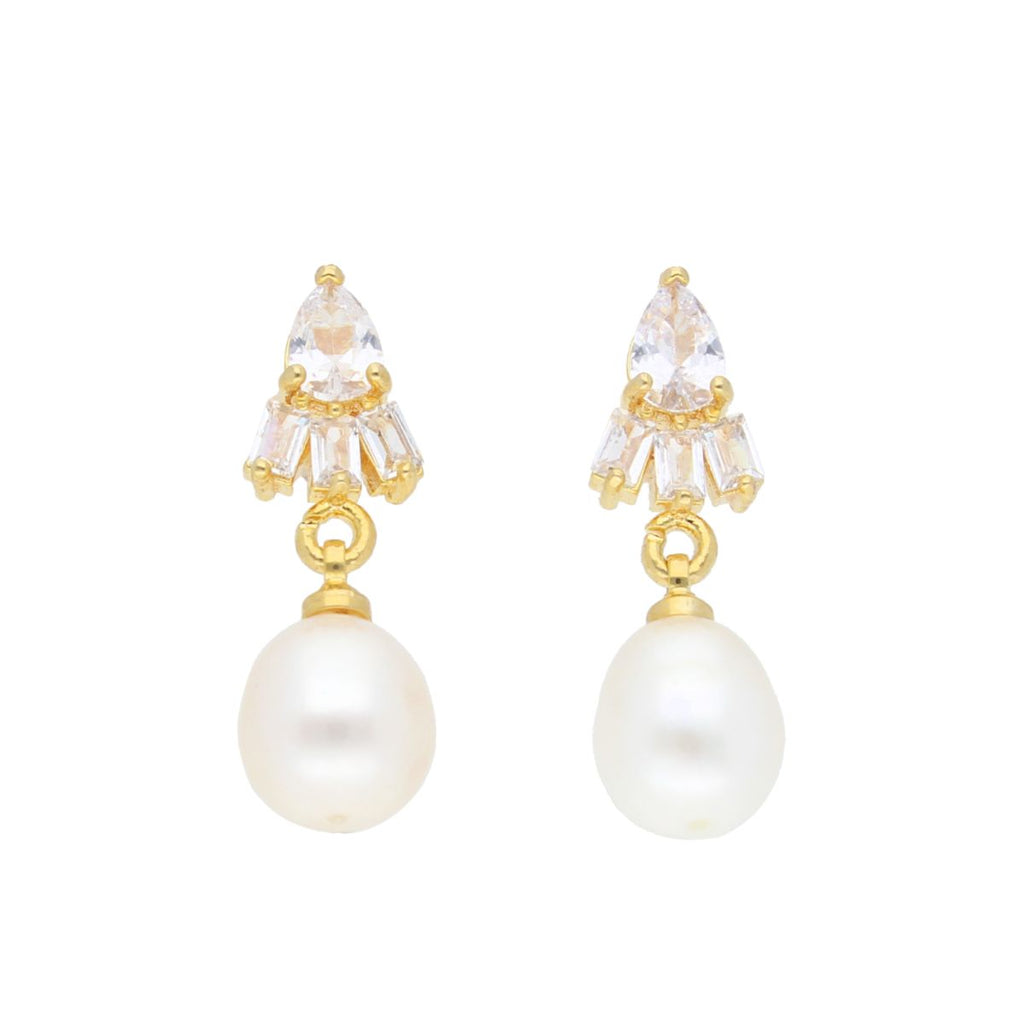 J Pearls Dove Pearl Earrings - Real Pearl Jewelry