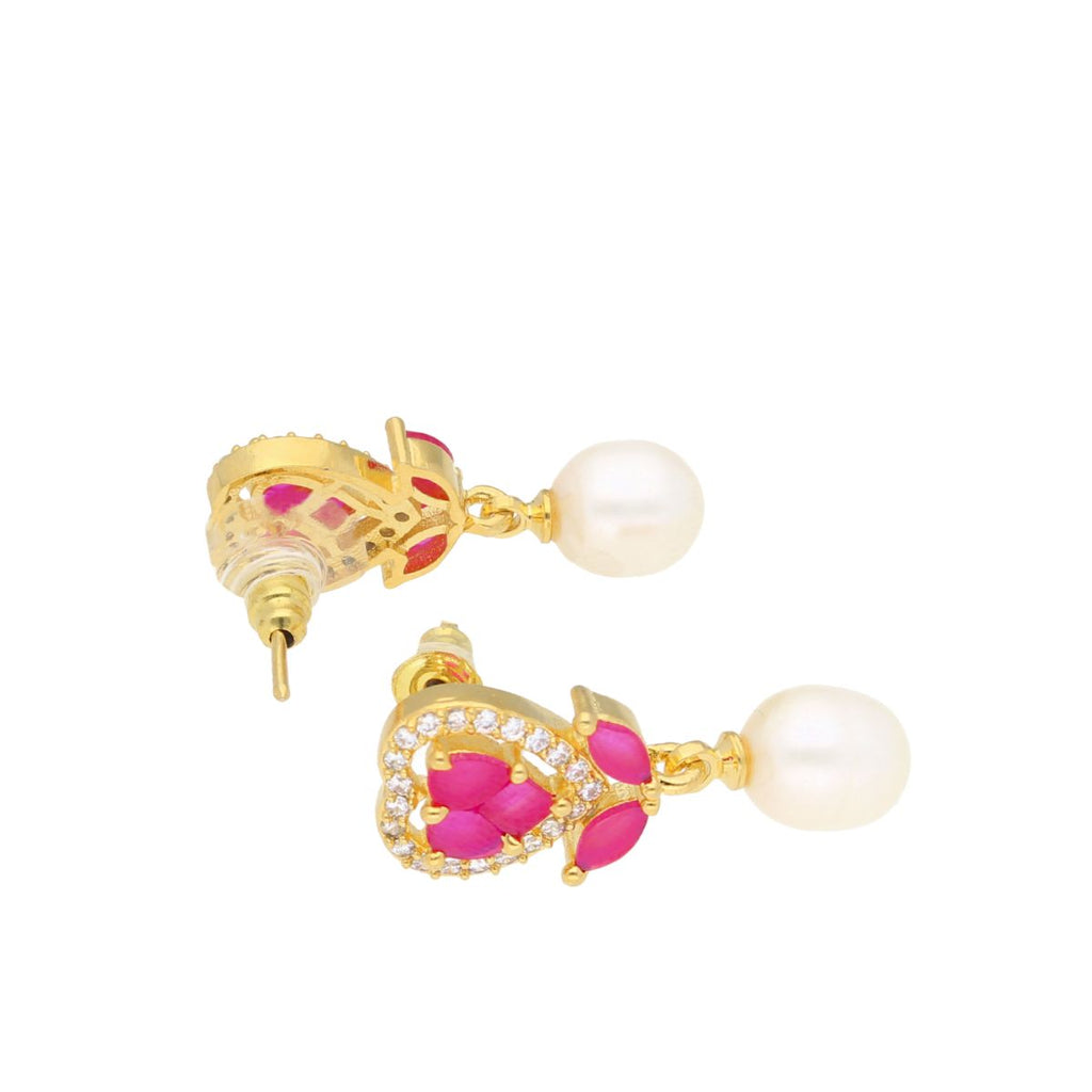 J Pearls Zigzag Pearl Earrings - Real Pearl Jewelry