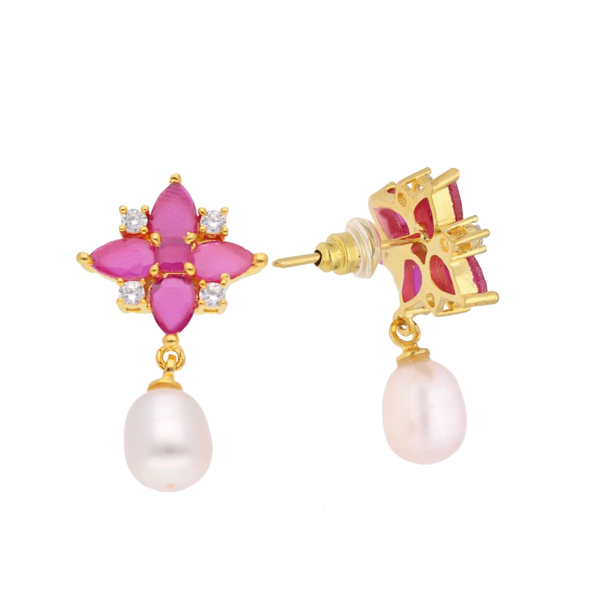 J Pearls Navishka Pearl Earrings - Real Pearl Jewelry
