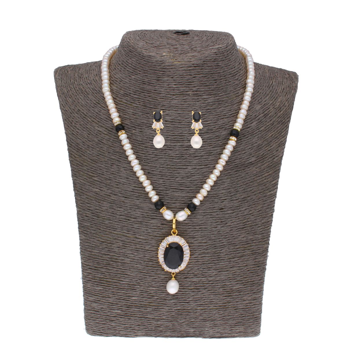 J Pearls Dharti Pearl Set - Real Pearl Jewelry