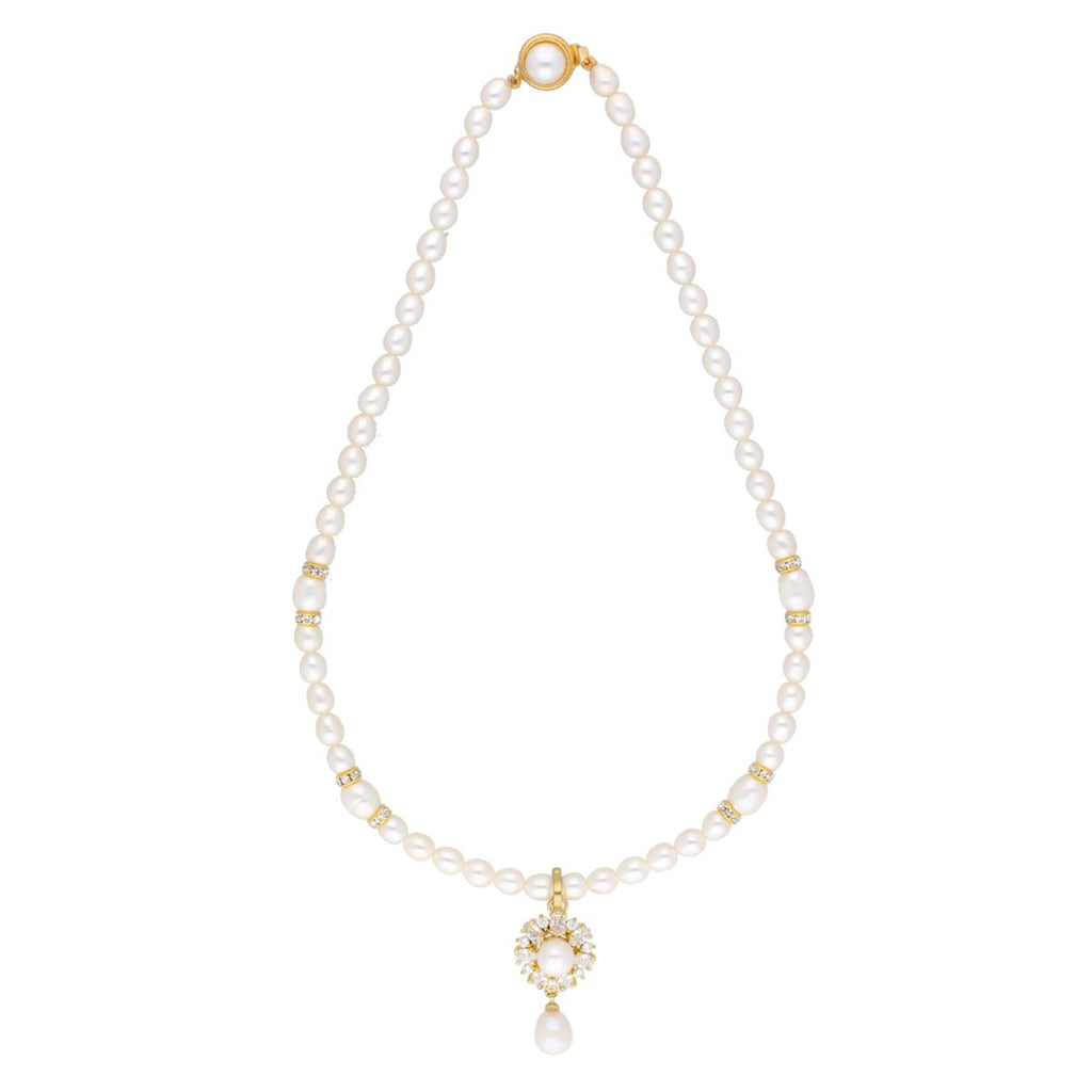 J Pearls Theertha Pearl Set - Real Pearl Jewelry