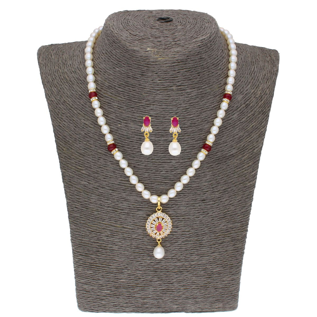 J Pearls Haarshini Pearl Set - Real Pearl Jewelry