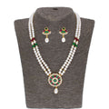 J Pearls Abeedha Pearl Set - Real Pearl Jewelry