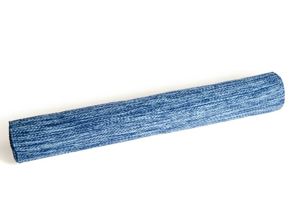Karpasa London Handmade Yoga Mat Blue Organic Cotton