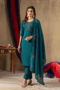 Lorenvalley Fashion Rama Roman Silk Embroidery Sequins with Hand work Kurta Pant Dupatta