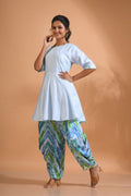Morchari Patiala Salwar Top - Multicolour