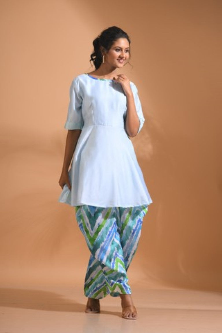 Morchari Patiala Salwar Top - Multicolour