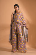 Morchari Kaftan Set With Hand Embroidery - Multi