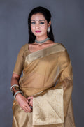 Morchari Baranasi Kota Zari Saree - Gold