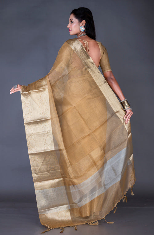 Morchari Baranasi Kota Zari Saree - Gold