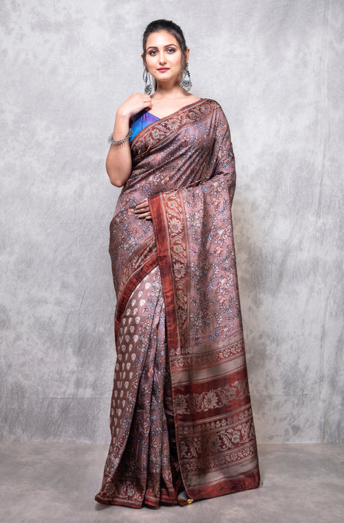 Morchari Pure Opara Saree Digital Print - Multicolour