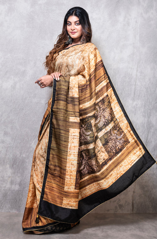 Morchari Pure Opara Saree Digital Print - Multicolour