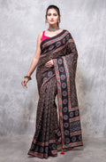 Morchari Pure Opara Saree Digital Print - Multicolour