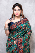 Morchari Pure Opara Saree Digital Print - Multicolour