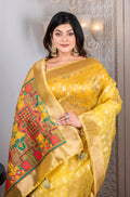 Morchari Organza Heavy Zari Saree - Yellow