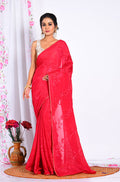 Morchari Heavy Embroidery Saree - Maroon