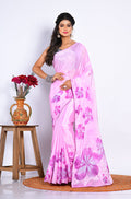 Morchari Semi Digital Print Saree - Multicolour