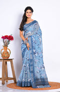 Morchari Semi Digital Print Saree - Multicolour