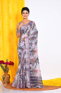 Morchari Semi Digital Print Saree - Multicolour