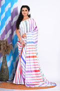 Morchari Semi Digital Print Saree - Multicolour