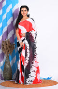 Morchari Semi Digital Print Saree - Multicolour