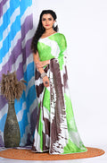 Morchari Semi Digital Print Saree - Multicolour