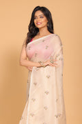 Morchari Kota Embroidery Saree - Beige