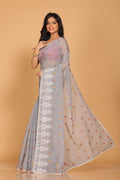 Morchari Kota Embroidery Saree - Grey