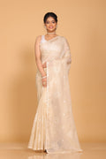 Morchari Kota Embroidery Saree - Beige