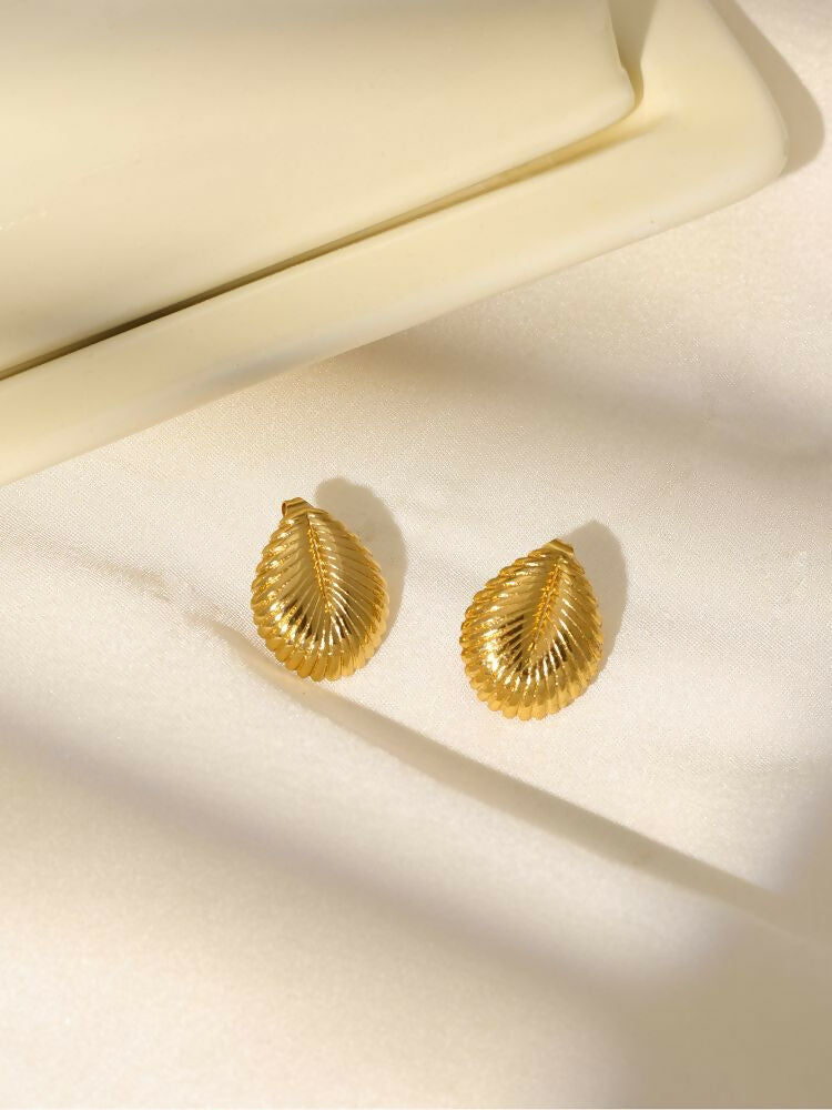 Golden Drop Earrings - Ruby Raang