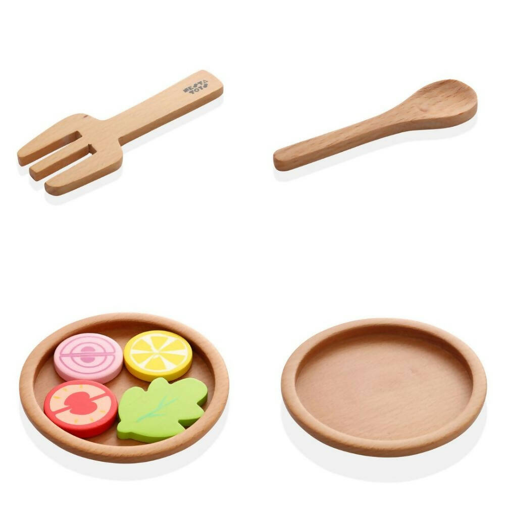 Nesta Toys Kitchen Play Set | Beech Wood Cooking Set