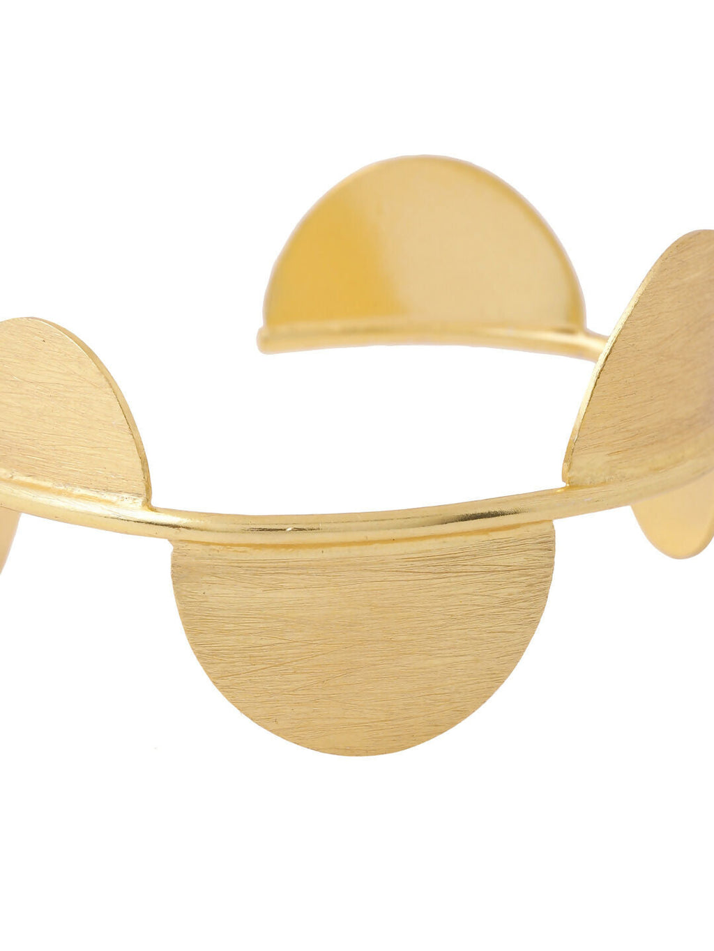 NVR Women Gold-Polished Adjustable Kada Bracelet
