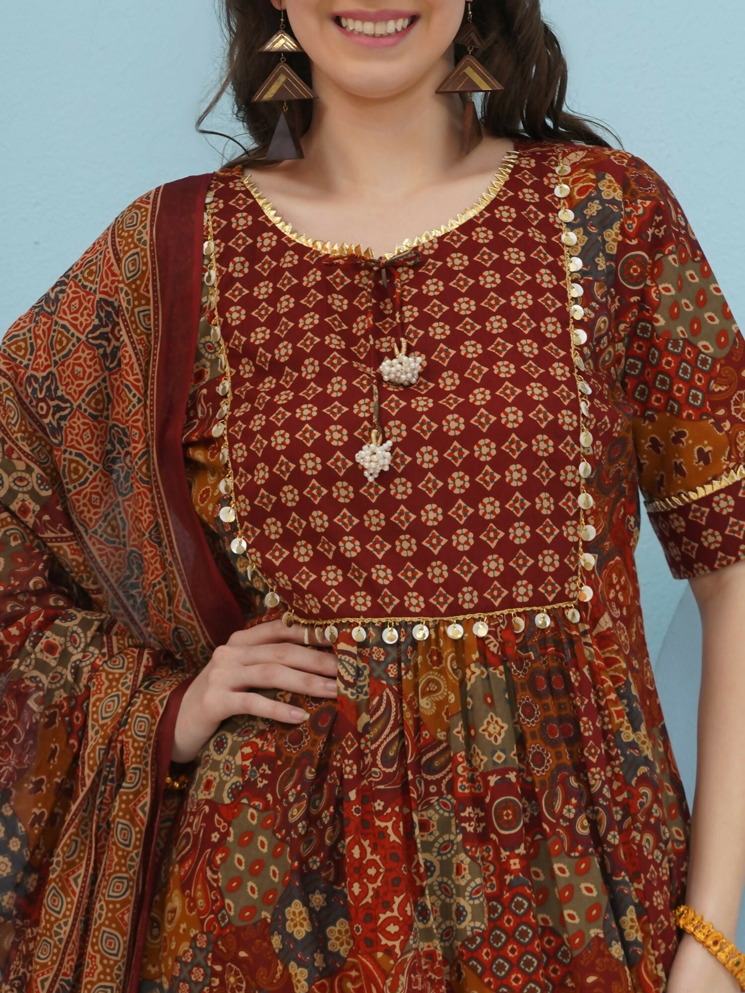 Joban Fashion Brown Suit Set