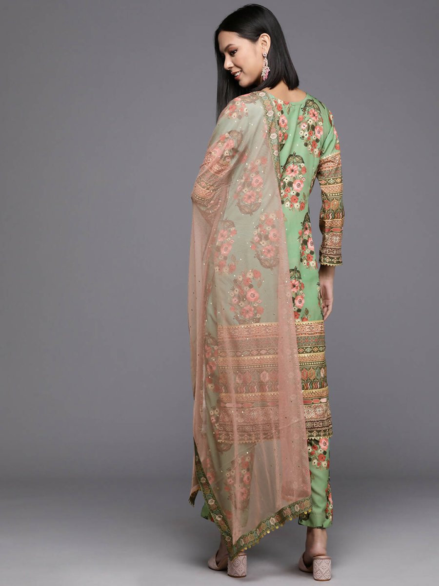 Ahalyaa Women's Traditional wear Kurta Set - Green