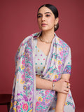 Vedant Vastram Dhakai Jamdani Cotton Saree - Purple