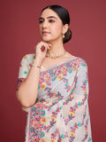 Vedant Vastram Dhakai Jamdani Cotton Saree - Red