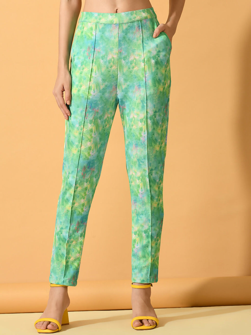 Myshka Women's Multi Slim Fit Party Trouser