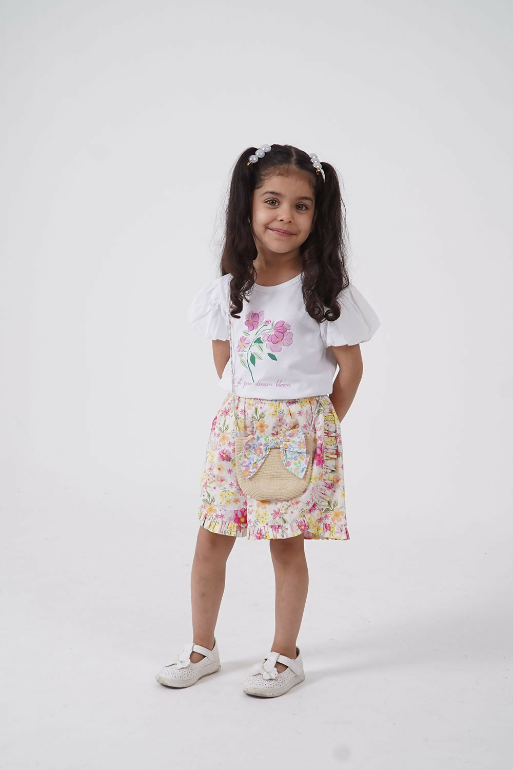 LH Luxury Fashion Camlie Puff Sleeve Tee & Shorts Set – Stylish & Playful