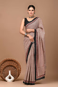 Exclusive Collection Maroon Beautiful Mulmul Cotton Saree