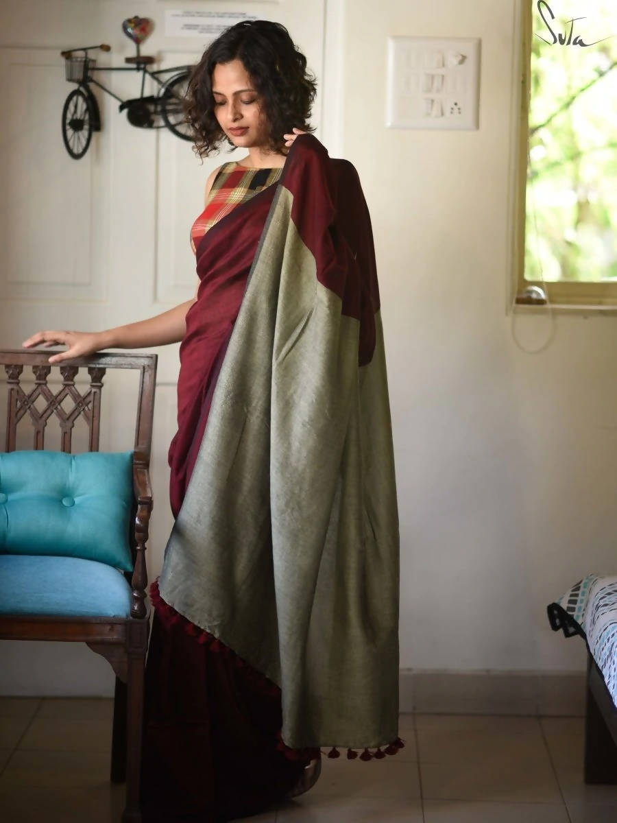 Suta Beet And Turnip Saree