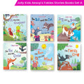 Jolly Kids Aesop's Fables Stories Books A Set of 6| Bedtime Moral Stories For Kids Ages 3-6 Years