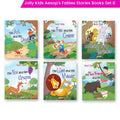 Jolly Kids Aesop's Fables Stories Books B Set of 6| Bedtime Moral Stories For Kids Ages 3-6 Years