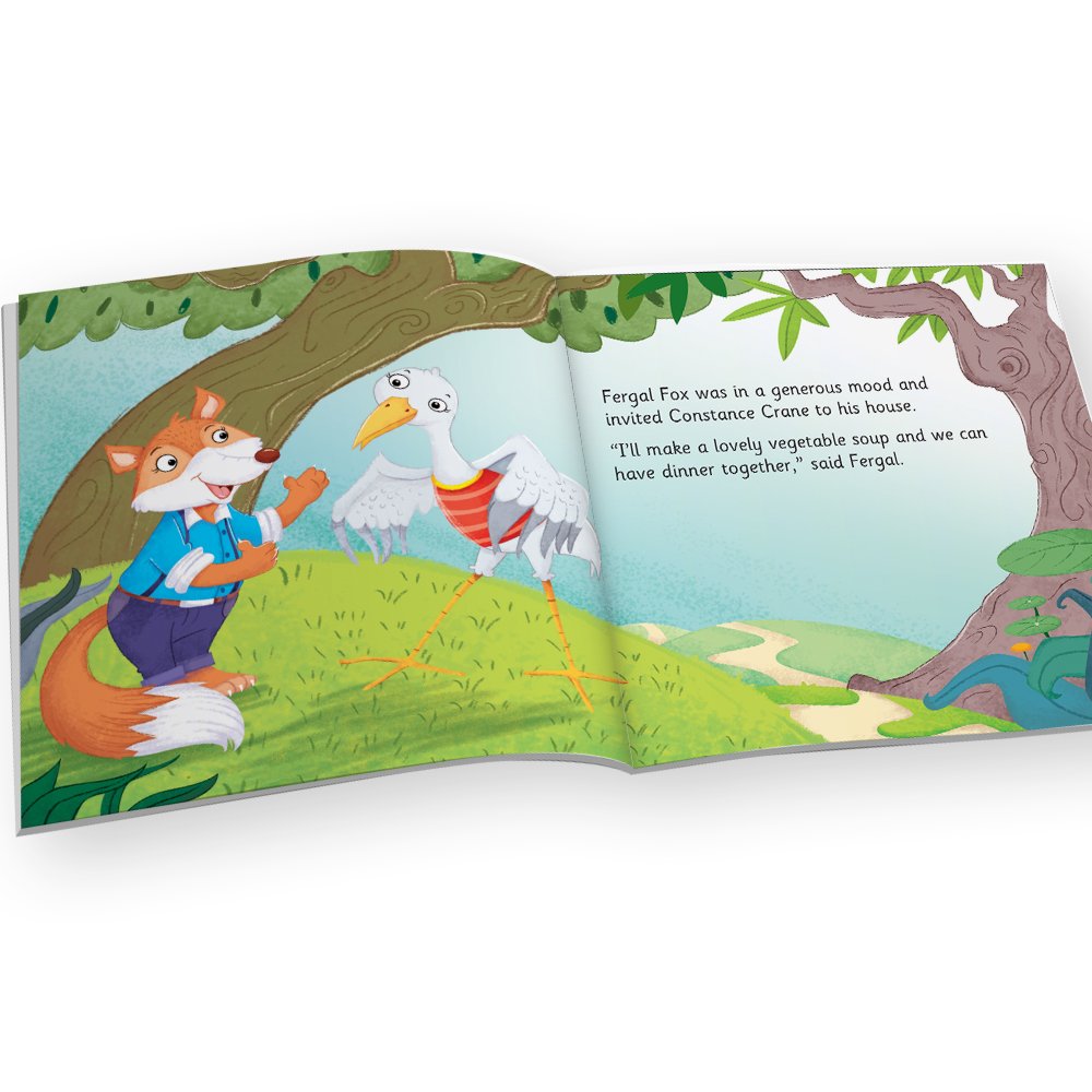 Jolly Kids Aesop's Fables Stories Books B Set of 6| Bedtime Moral Stories For Kids Ages 3-6 Years