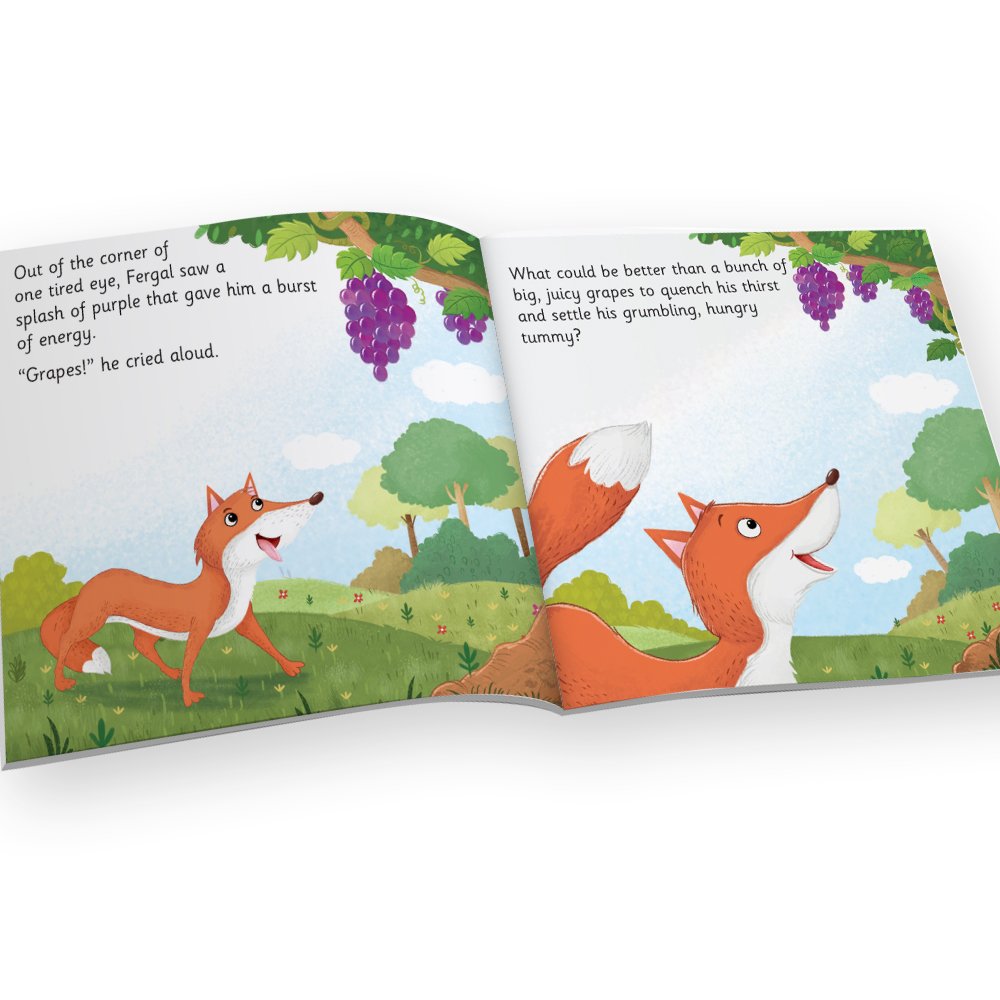 Jolly Kids Aesop's Fables Stories Books B Set of 6| Bedtime Moral Stories For Kids Ages 3-6 Years