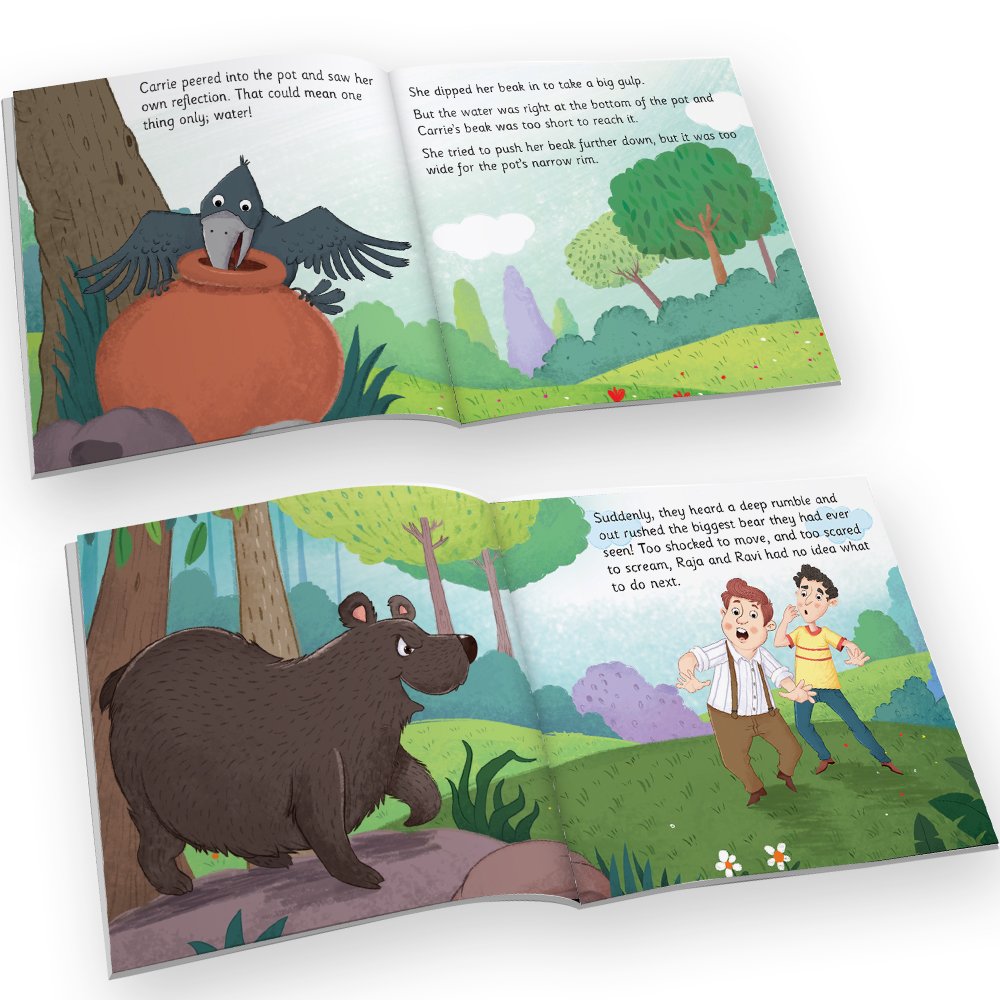 Jolly Kids Aesop's Fables Stories Books Set of 12 for Kids Ages 3-6 Years| Bedtime Moral Stories