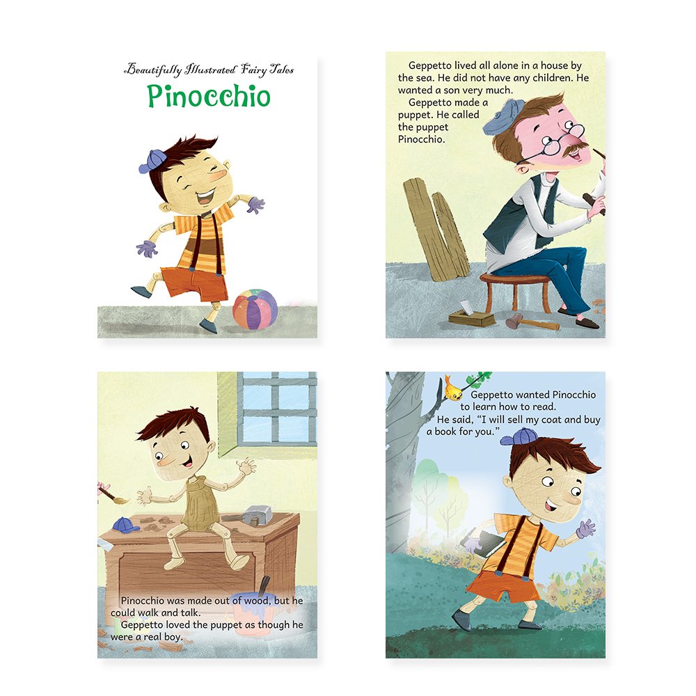 Jolly Kids Beautifully Illustrated Fairy Tales 4 in 1 Books B Set of 2| Ultimate Collection of Bedtime Megical Stories For Children Ages 3-8 Years