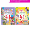 Jolly Kids Beautifully Illustrated Fairy Tales 4 in 1 Books D Set of 2| Ultimate Collection of Bedtime Megical Stories For Children Ages 3-8 Years