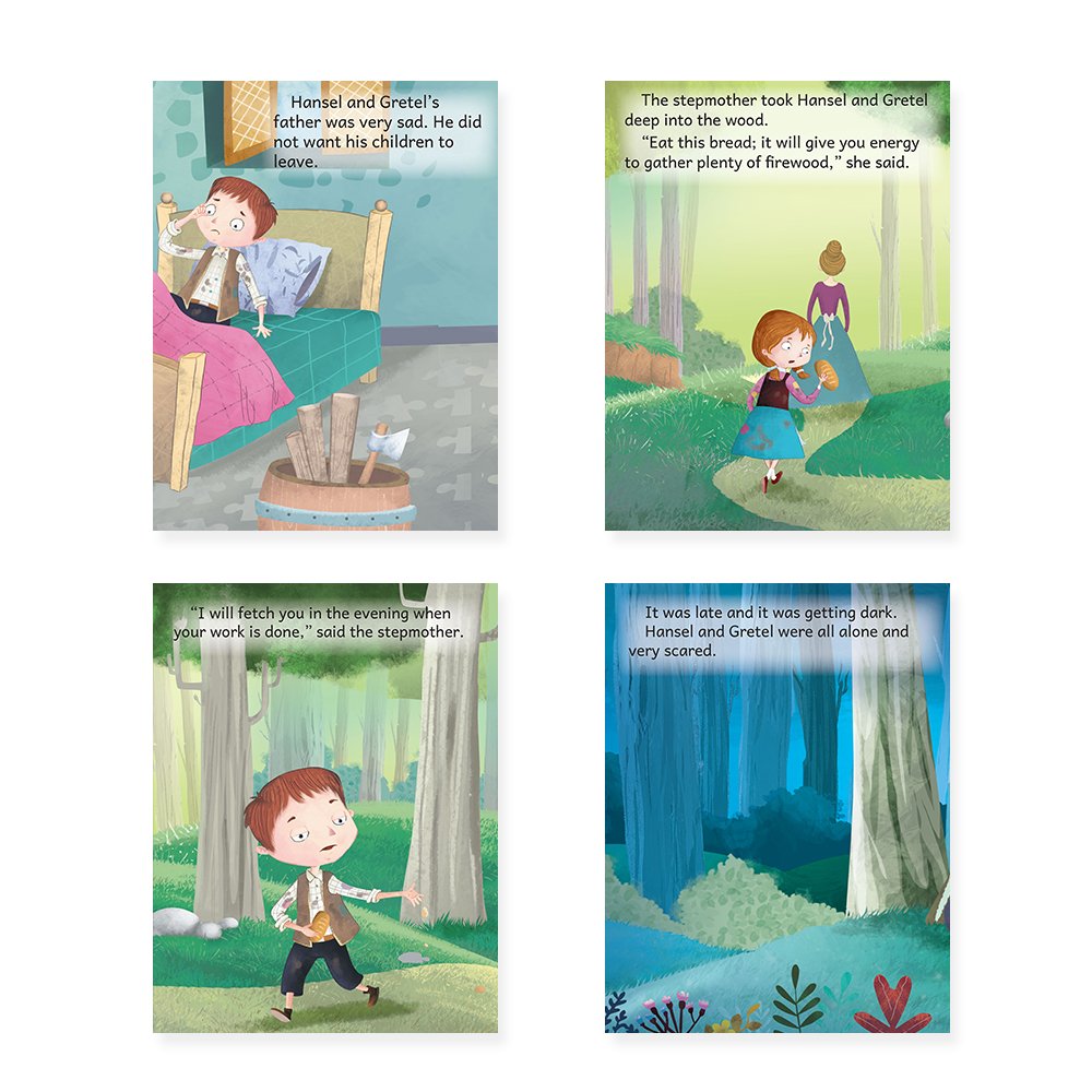 Jolly Kids Beautifully Illustrated Fairy Tales Books D Set of 4 Combo Storytelling Books For Kids Ages 3-8 Years