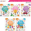 Jolly Kids Clever Beaver Ages 5-6 Years Fun Learning Activities Workbooks Set of 4| English-Maths-EVS-Good Habit-Logical Reasoning