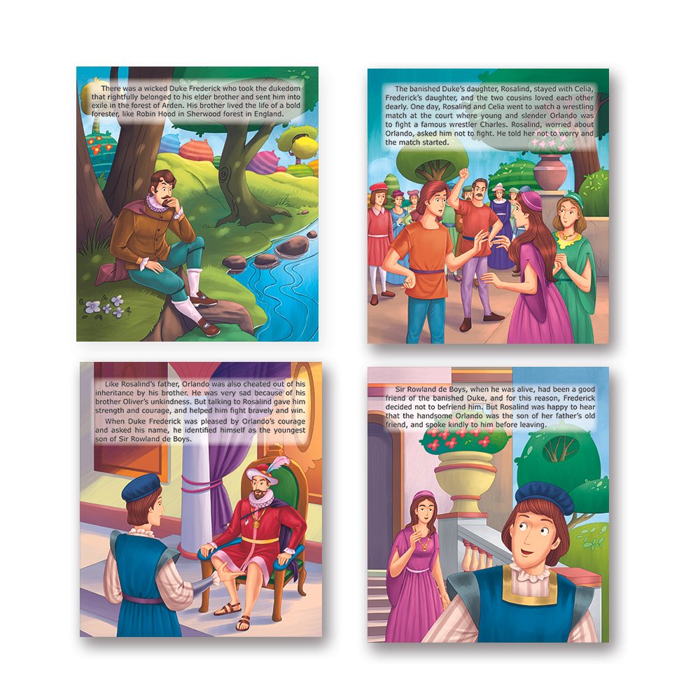 Shakespeare for Young Minds: Jolly Kids' Illustrated Stories A Combo Set of 4 Ages 6-12 Years